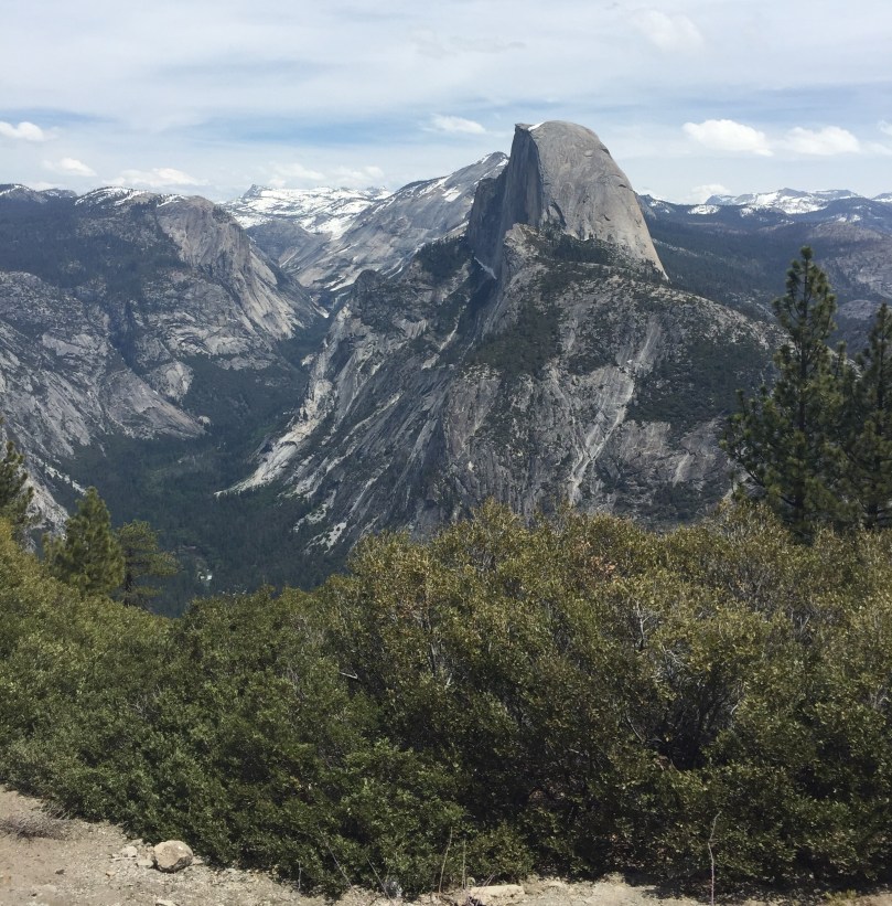 Half dome and the valleyse